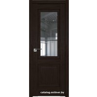 Межкомнатная дверь ProfilDoors 2.88XN L 60x200 (дарк браун, стекло прозрачное)