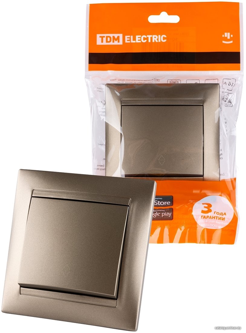 Выключатель проходной TDM Electric Лама SQ1815-0706