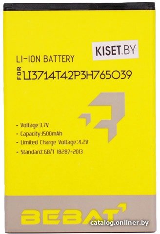 Аккумулятор для телефона Bebat LI3714T42P3H765039