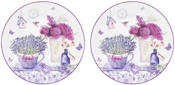 

Набор тарелок Elan Gallery Лаванда 420178