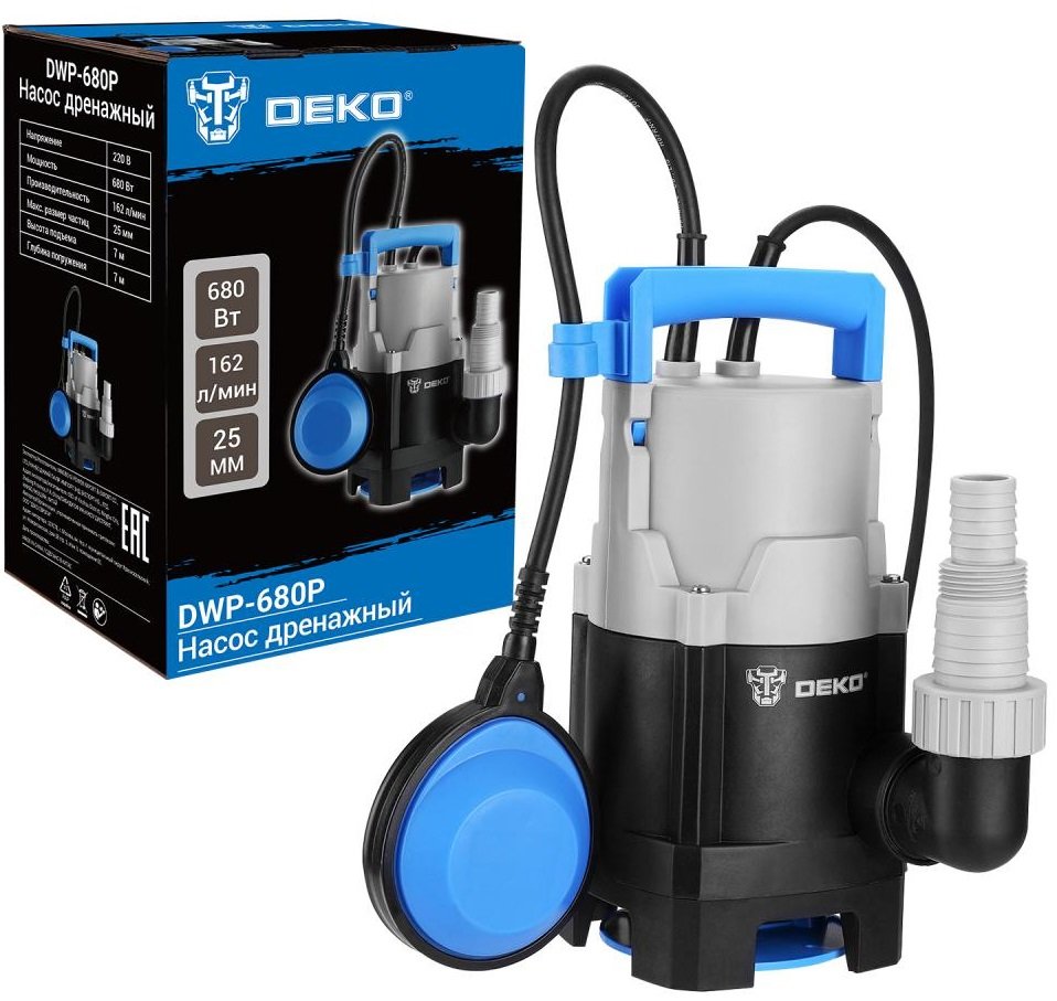 

Дренажный насос Deko DWP-680P 084-2046