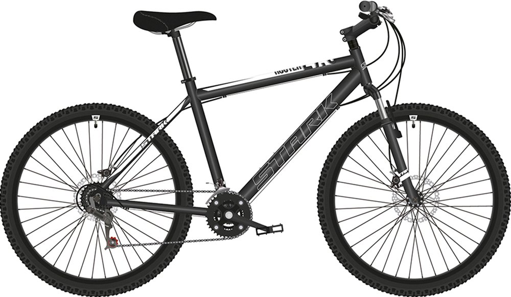 

Велосипед Stark Respect 27.1 D Microshift р.20 2022 (черный/белый)