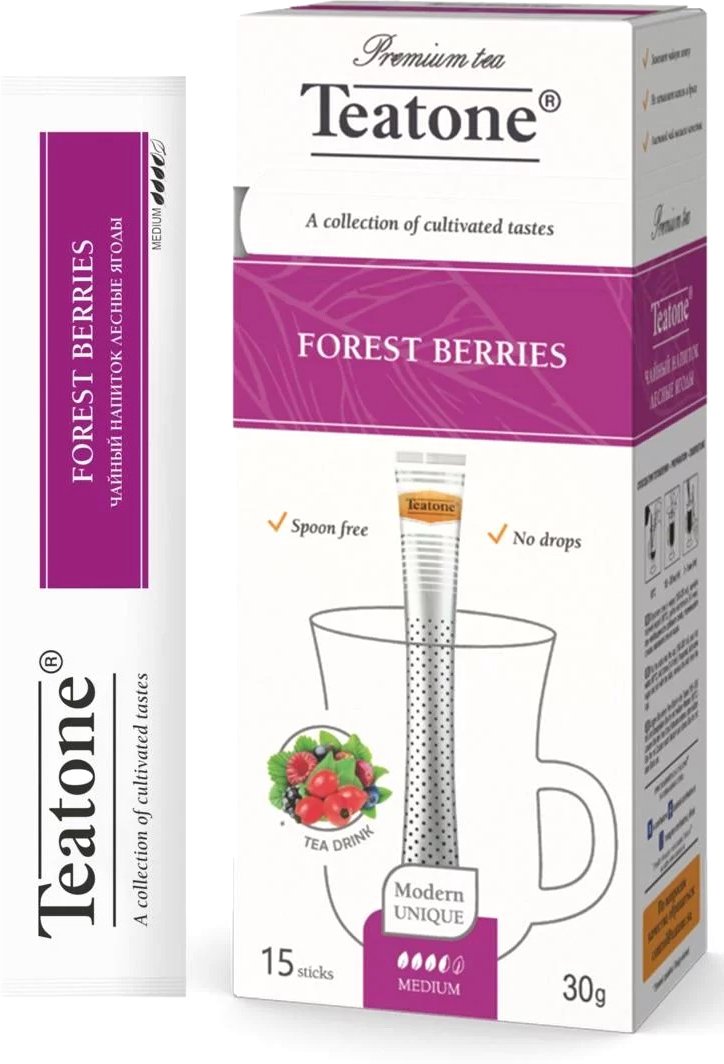 

Фруктовый чай Teatone Forest Berries - Лесные Ягоды 15 стиков