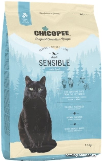 Сухой корм для кошек Chicopee CNL Sensible 1.5 кг