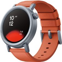 Умные часы CMF Watch Pro 2 (светло-серый, оранжевый кожаный ремешок)