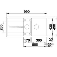 Кухонная мойка Blanco Metra 6 S-F (кофе) [519120]