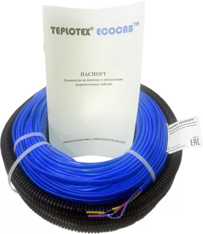 

Нагревательный кабель Teplotex EcoCab 14w-80.0m/1200w