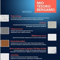 Матрас Mio Tesoro Bergamo 160x200 (джерси трикотаж)