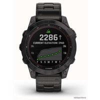 Умные часы Garmin Fenix 7 Sapphire Solar (серый карбон/серый карбон титан)