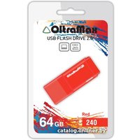 USB Flash OltraMax 240 64GB (красный) [OM-64GB-240-Red]