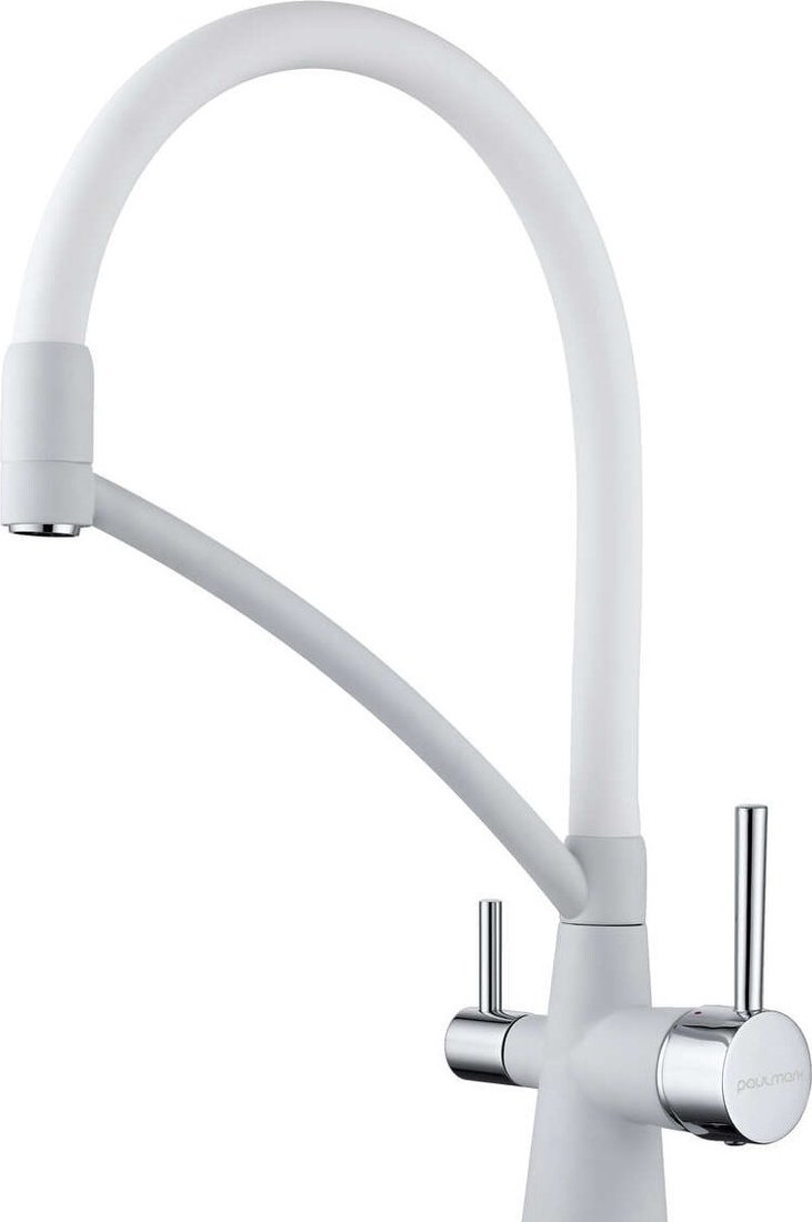 Смеситель Paulmark Siegen Si213111-WH (матовый белый)