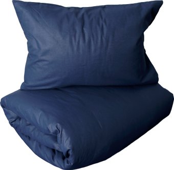 Loon Emily (1.5-спальный, наволочка 70x70, темно-синий)