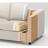 Угловой диван Ikea Vimle с козеткой/Grann/Bomstad черный s09306708