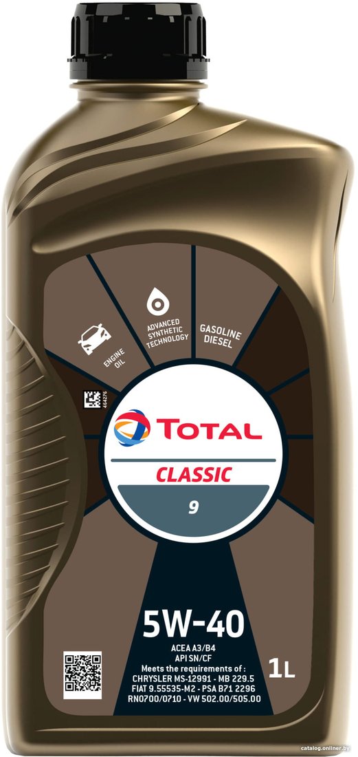 Моторное масло Total Classic 9 5W-40 1л
