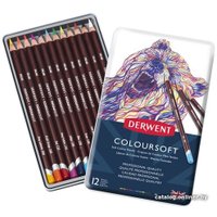 Набор цветных карандашей Derwent Coloursoft 0701026 (12 цветов)