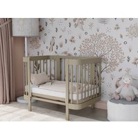 Кроватка-трансформер Incanto Mimi-ЮГ с автоспинкой и маятником KR-0182/2 (кашемир)