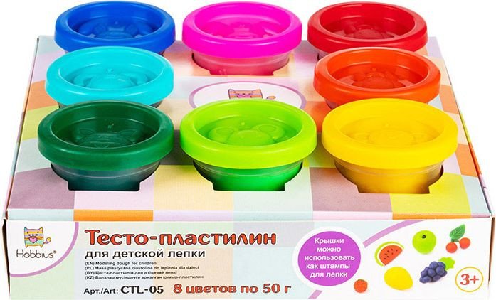 

Тесто для лепки Hobbius CTL-05 (8 цв)