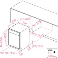 Встраиваемая посудомоечная машина TEKA DFI 46650