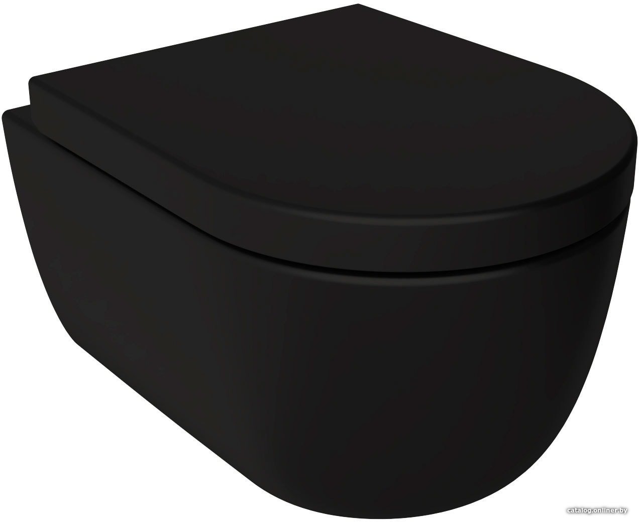 Унитаз подвесной Bocchi V-Tondo Rimless (черный матовый) 1417-004-0129 (без сиденья)