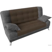 Диван Лига диванов Анна 110688 (рогожка, коричневый/серый)