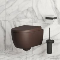 Сиденье для унитаза Ambassador Abner 102T20601 (коричневый матовый)