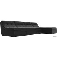 Угловой диван Лига диванов Холидей 101843 (черный)