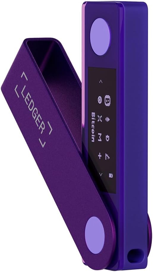 

Аппаратный криптокошелек Ledger Nano X (фиолетовый аметист)