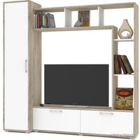 Стенка Modern Прага (серый дуб/белый)