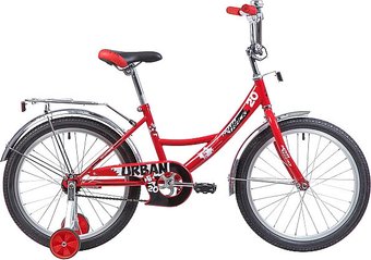 Детский велосипед Novatrack Urban 20 (красный/черный, 2019)