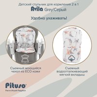 Высокий стульчик Pituso Avila YT-H25 (серый)