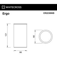 Стакан для зубной щетки и пасты Whitecross Ergo ER2236GLB (брашированное золото) в Лиде