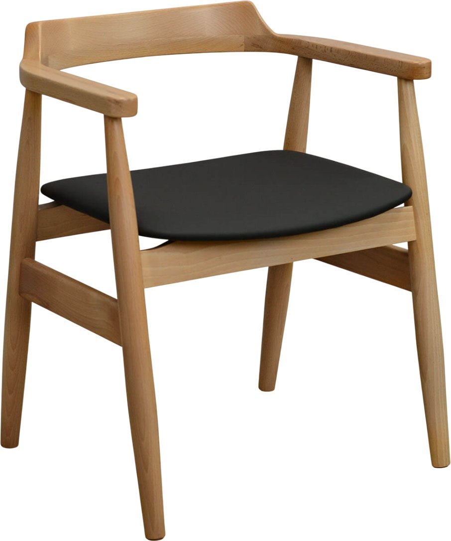 

Стул с подлокотниками Sheffilton SHT-S204 (черный/прозрачный лак)