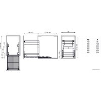Карго REJS 200 крепл.нижнее б/н, хром