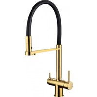 Смеситель Grocenberg GB4095 с гибким изливом (золото глянец)