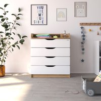 Детский комод Атон Мебель Сириус-2 Wood 804 ПВХ (дуб галифакс)