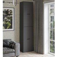 Шкаф-пенал Интерлиния Skill-21 (2) (антрацит/антрацит)