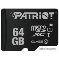 Карта памяти Patriot microSDXC LX Series (Class 10) 64GB