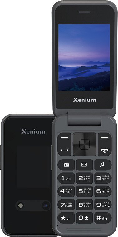 Кнопочный телефон Xenium X680 (темно-серый)