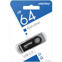 USB Flash SmartBuy Twist 64GB (черный)