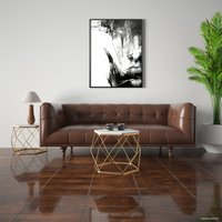 Журнальный столик RasGar Арена РСГР.001.000-0401 (золото/белый)