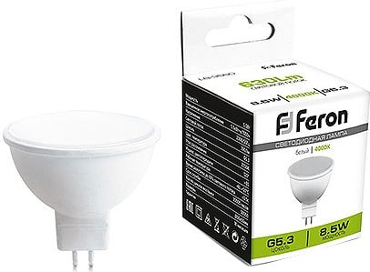 

Светодиодная лампочка Feron LB-3560 8.5 Вт 230V G5.3 4000K 41395
