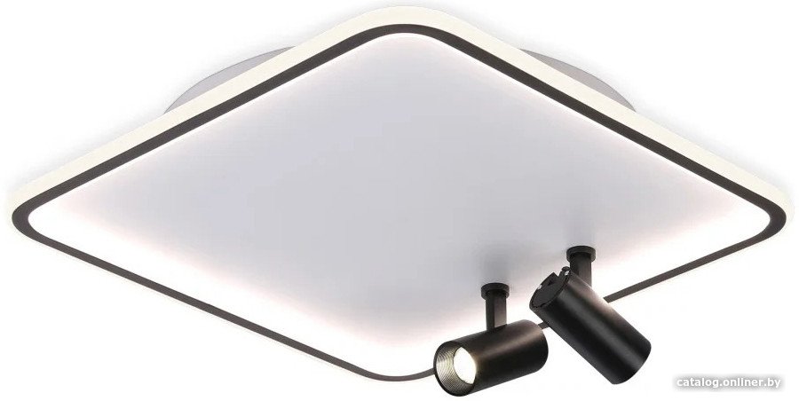 

Припотолочная люстра Ambrella light Comfort FL5115/1+2 WH/BK (белый/черный)