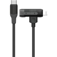 Кабель Momax DL56D 1-Link Flow Duo USB Type-C - Lightning/USB Type-C (1.5 м, черный)