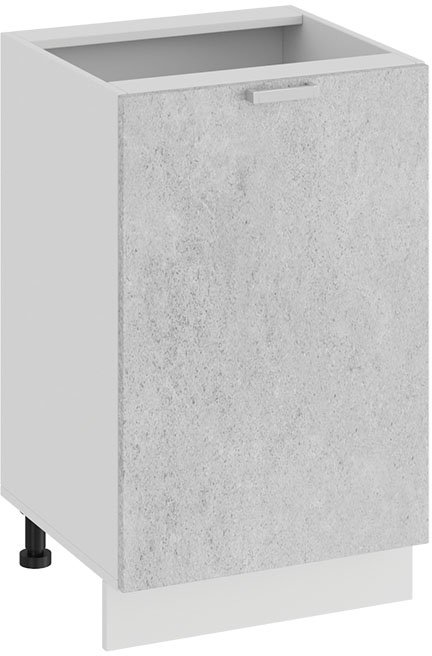 

Шкаф напольный Трия Гранита 1Н5 (белый/бетон снежный)
