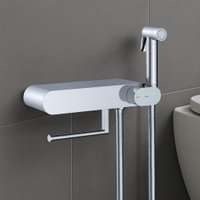 Унитаз напольный Lauter W76 P-TRAP 21122762 + гигиенический душ Infinity 21LT0103CH (горизонтальный выпуск)