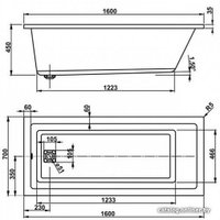 Ванна VagnerPlast Cavallo 160х70 (с каркасом и экраном)