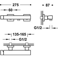Смеситель с лейкой для биде Tres Slim-Tres chrom 20216701