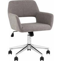 Офисное кресло Stool Group Ross Chrome 50-22 (рогожка, темно-серый)