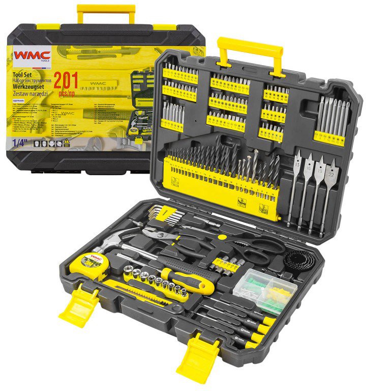 

Набор домашнего мастера WMC Tools 20201 (201 предмет)