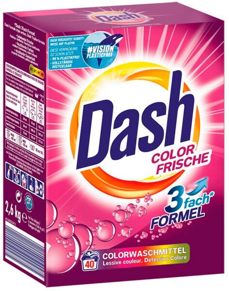 

Стиральный порошок DASH Color Frische 3 fash formel 2.6 кг